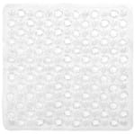 Tapete de Box Antiderrapante Aqua-Clean Plástico Transparente 54x54cm Bella Casa