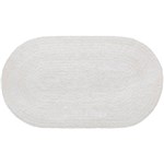Ficha técnica e caractérísticas do produto Tapete Double Branco (45x60cm) Oval - Aroeira