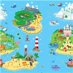 Ficha técnica e caractérísticas do produto Tapete Dupla Face para Crianças Play Mat Médio - Magical Island - Safety 1st