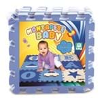 Ficha técnica e caractérísticas do produto Tapete em Eva para Bebê Montapete Baby 09 Peças Azul Nig
