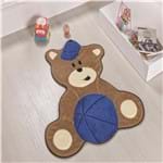 Ficha técnica e caractérísticas do produto Tapete Formato Baby Antiderrapante Urso Baby Azul Royal