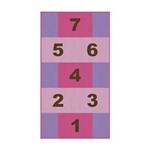 Ficha técnica e caractérísticas do produto Tapete Infantil Big Amarelinha Pink e Lilás 94x124 Casaborda - Pink