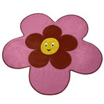 Ficha técnica e caractérísticas do produto Tapete Infantil Casaborda Formato Big Flor - Pink/Vermelho
