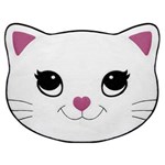 Ficha técnica e caractérísticas do produto Tapete Infantil Casaborda Formato Kitty - Branco