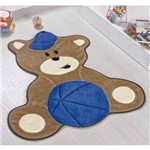 Ficha técnica e caractérísticas do produto Tapete Infantil Pelúcia Quarto de Bebê Urso Bola Baby - Azul Royal