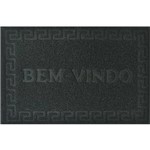 Ficha técnica e caractérísticas do produto TAPETE PARA PORTA VINYL BEM VINDO 0,40 X 0,60 / NIAZITEX - Grafite