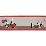 Ficha técnica e caractérísticas do produto Tapete Passadeira Everyday Pinguim (50x160cm) Retangular - Aroeira