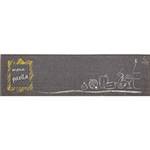 Ficha técnica e caractérísticas do produto Tapete Passadeira Special Day Paella Grafite 50x180cm Retangular - Aroeira Home