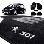 Ficha técnica e caractérísticas do produto Tapete Peugeot 307 2012 em Diante Carpete Preto com Logo
