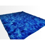 Ficha técnica e caractérísticas do produto Tapete Saturs Shaggy Pelo Alto Mesclado Azul - 200 x 240 cm Tapete para Sala e Quarto