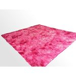 Ficha técnica e caractérísticas do produto Tapete Saturs Shaggy Pelo Alto Mesclado Rosa - 150 x 200 cm Tapete para Sala e Quartos