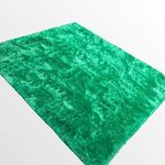 Ficha técnica e caractérísticas do produto Tapete Saturs Shaggy Pelo Alto Verde - 200 x 240 cm Tapete para Sala e Quarto