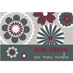 Ficha técnica e caractérísticas do produto Tapete Toc Toc Bem-Vindo Meu Ninho 40x60cm Retangular - Aroeira Home