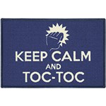 Ficha técnica e caractérísticas do produto Tapete Toc Toc Keep Calm Retangular (40x60cm) - Aroeira Home