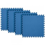 Ficha técnica e caractérísticas do produto Tatame Eva 1 Cm 4 Peças Azul - Mor