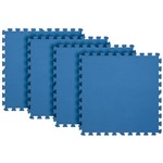 Ficha técnica e caractérísticas do produto Tatame Eva 1cm 4 Peças Azul