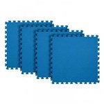 Ficha técnica e caractérísticas do produto Tatame para Exercícios Eva Azul 4 Peças Tapete 61 X 61cm Mor