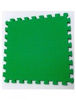 Ficha técnica e caractérísticas do produto Tatame Tapete EVA com Borda 50cm X 50cm X 1cm Verde