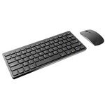 Ficha técnica e caractérísticas do produto Teclado e Mouse Multilaser Sem Fio Mini Slim 24Ghz USB TC158 - Preto