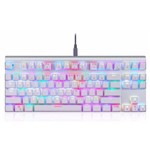 Ficha técnica e caractérísticas do produto Teclado Mecânico Gamer Motospeed CK101 Branco Rgb Switch Outemu Azul