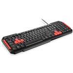 Ficha técnica e caractérísticas do produto Teclado Multimidia Gamer Red Keys Usb Multilaser - TC160