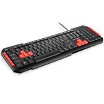 Ficha técnica e caractérísticas do produto Teclado Multimidia Gamer Red Keys Usb Tc160 Multilaser