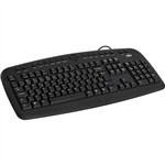 Ficha técnica e caractérísticas do produto Teclado Multimídia Ps2 Preto Km200 Vinik