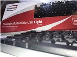 Ficha técnica e caractérísticas do produto Teclado Multimídia USB Light Newlink