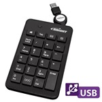 Ficha técnica e caractérísticas do produto Teclado Numerico Bright Preto USB 0134