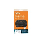 Teclado Oex Air Mouse P/ Smart Tv - Preto