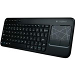 Ficha técnica e caractérísticas do produto Teclado Sem Fio Wireless Touch Keyboard K400 - Logitech - Logitech