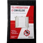 Ficha técnica e caractérísticas do produto Tela Mosquiteira Preta em Fibra de Vidro com Velcro para Janelas e Portas 2,25x1,25 M