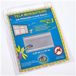 Ficha técnica e caractérísticas do produto Tela Mosquiteiro Poliéster Victória 1,25x1,55 Branco com Velcro