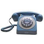 Ficha técnica e caractérísticas do produto Telefone 100% Retrô Vintage Exclusivo Cor Azul