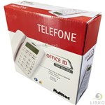 Ficha técnica e caractérísticas do produto Telefone C/ Fio Viva Voz Office Id Branco Multitoc