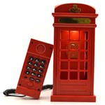 Ficha técnica e caractérísticas do produto Telefone Cabine Londres Vintage e Abajour Luz LED Usb