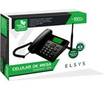 Ficha técnica e caractérísticas do produto Telefone Celular de Mesa Quadband Gsm Epfs11 Dual Chip Elsys