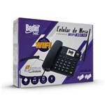 Ficha técnica e caractérísticas do produto Telefone Celular Rural Fixo de Mesa 3g e Wifi 5 Bandas Bdf 12 - Bedin Sat
