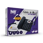 Ficha técnica e caractérísticas do produto Telefone Celular Rural Fixo de Mesa 3g e Wifi 5 Bandas Bdf-1 - Bedinsat