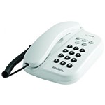 Ficha técnica e caractérísticas do produto Telefone com Fio com Chave Intelbras TC 500 Branco