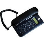 Ficha técnica e caractérísticas do produto Telefone com Fio e Identificador de Chamadas Padrão ID Preto - Lig