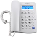 Ficha técnica e caractérísticas do produto Telefone com Fio e Identificador de Chamadas TCF-3000 Cinza Claro Elgin - Elgin