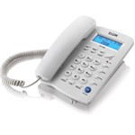 Ficha técnica e caractérísticas do produto Telefone com Fio Elgin Tcf 3000 Identificador de Chamada Cinza Claro