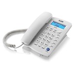 Ficha técnica e caractérísticas do produto Telefone com Fio Elgin Tcf3000 Indentificador de Chamadas Agenda para 12 Números - Cinza Claro