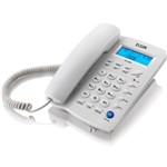 Ficha técnica e caractérísticas do produto Telefone com Fio Identificador de Chamadas Agenda para 12 Números TCF 3000 Cinza Claro Elgin