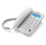 Ficha técnica e caractérísticas do produto Telefone com Fio Identificador de Chamadas Agenda para 12 Numeros TCF 3000 Cinza Claro ELGIN