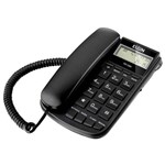 Ficha técnica e caractérísticas do produto Telefone com Fio Identificador de Chamadas Tcf2500 Preto Elgin