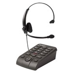 Telefone com Fio Intelbras Hsb-50 com Headset para Telemarketing