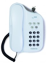 Ficha técnica e caractérísticas do produto Telefone com Fio Intelbras TC 500 C/ Chave Branco