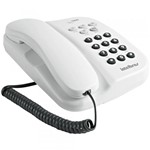 Ficha técnica e caractérísticas do produto Telefone com Fio Intelbras TC500, Chave Bloqueadora - Branco